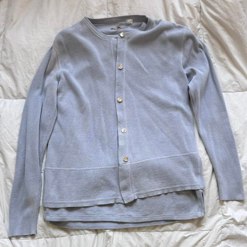Vintage y2k knit cardigan sweater set sz L silk cotton coastal fairy grunge cozy